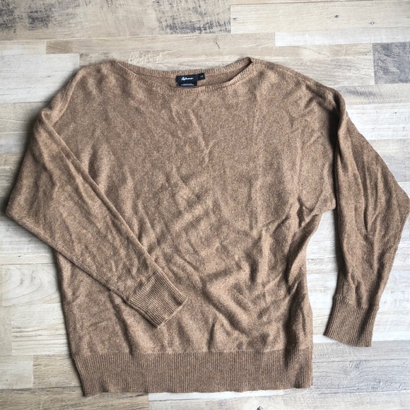 Reitmans Womens Large Sweater Cashmere Blend Soft Casual Formal Brown - Picture 1 of 7